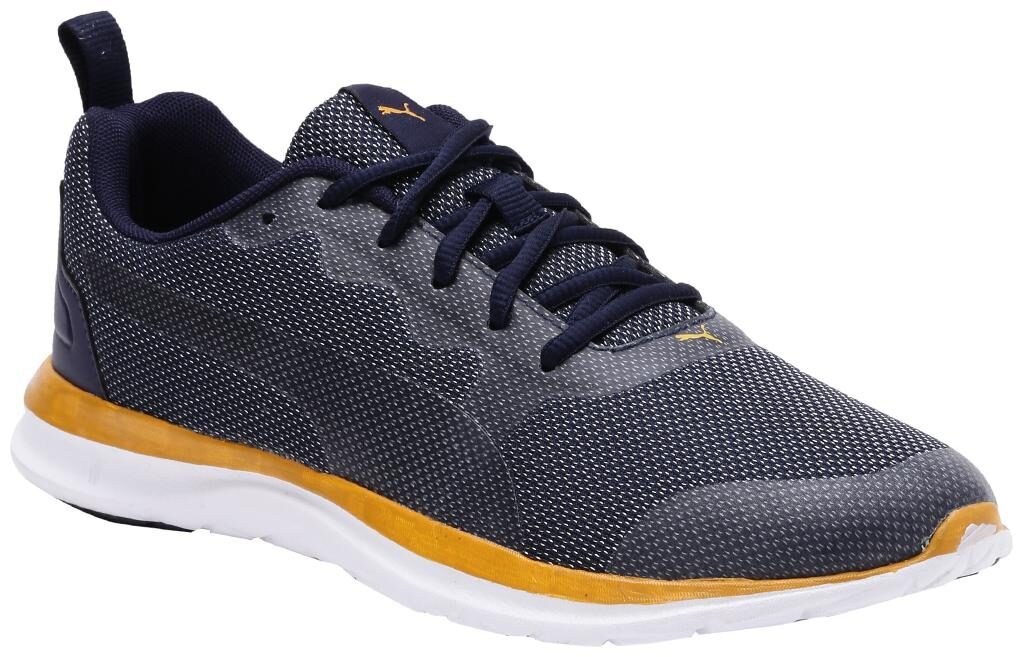 

Puma Men Canim IDP Peacoat-Golden Orange Running Shoes ( Blue )