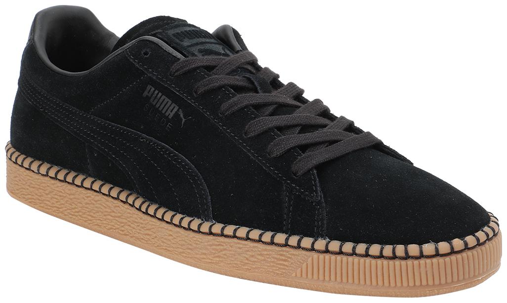 

Puma Suede Classic Blanket Stitch Men Black Sneakers