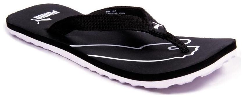 puma colaba black flip flop