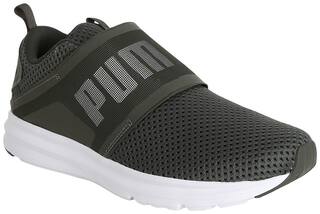 Puma Enzo Strap Mesh Running Shoes For Men (Green )