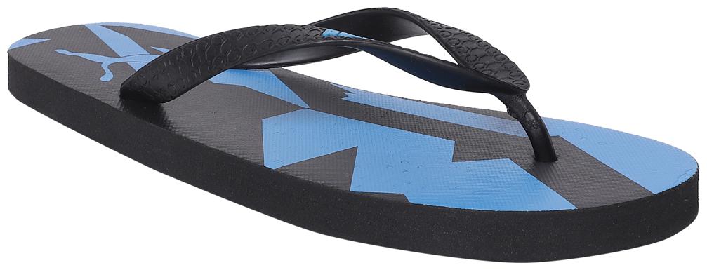 

Puma Men s Gear V2 IDP Black-Bleu Azur White Flipflops