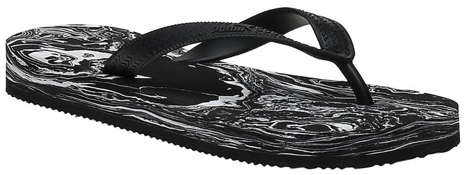 

Puma Women s FirstFlipPlatformMarble IDP Black Flipflops