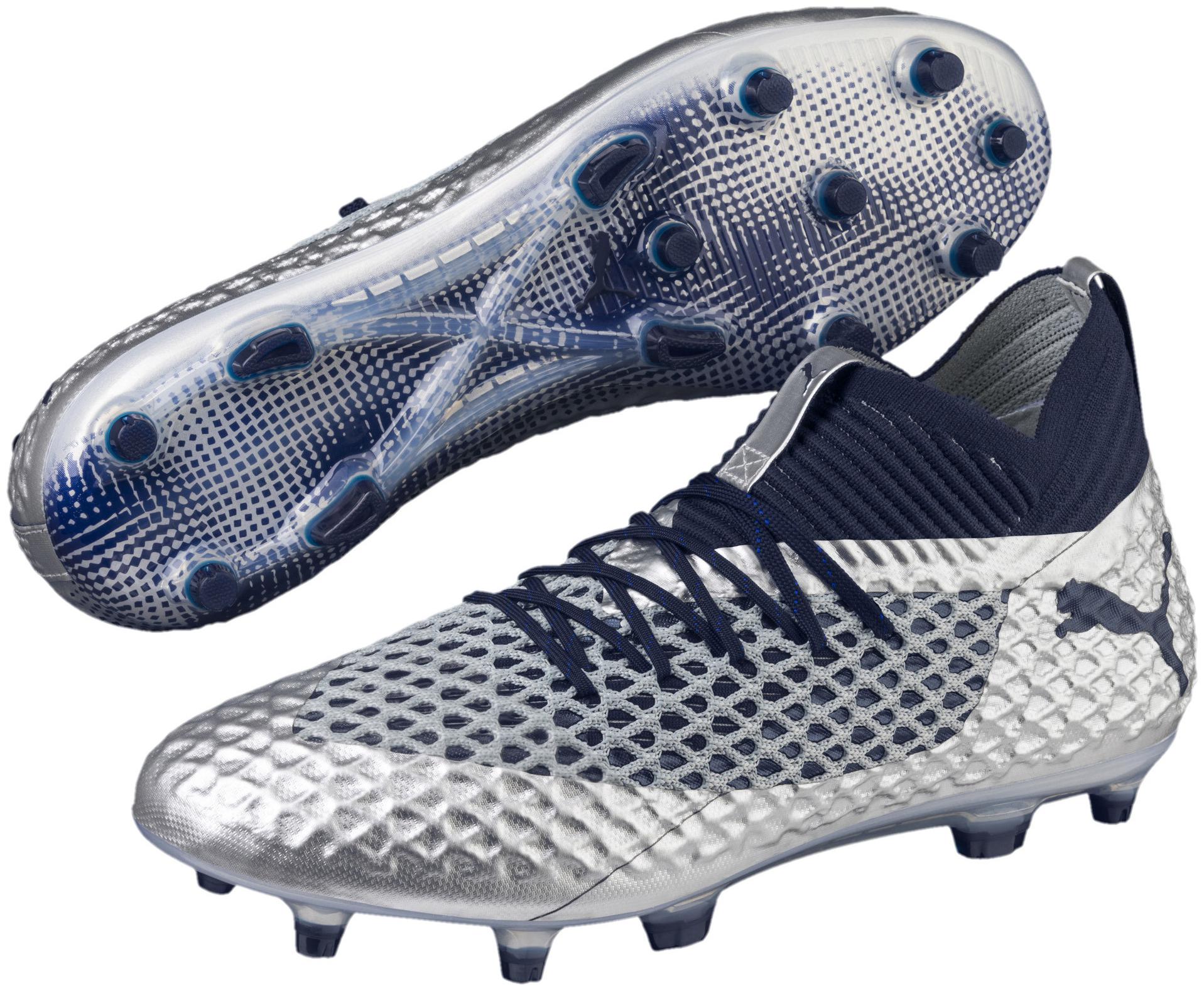 

Puma Men FUTURE 2 1 NETFIT FG AG Football Shoes ( Grey )