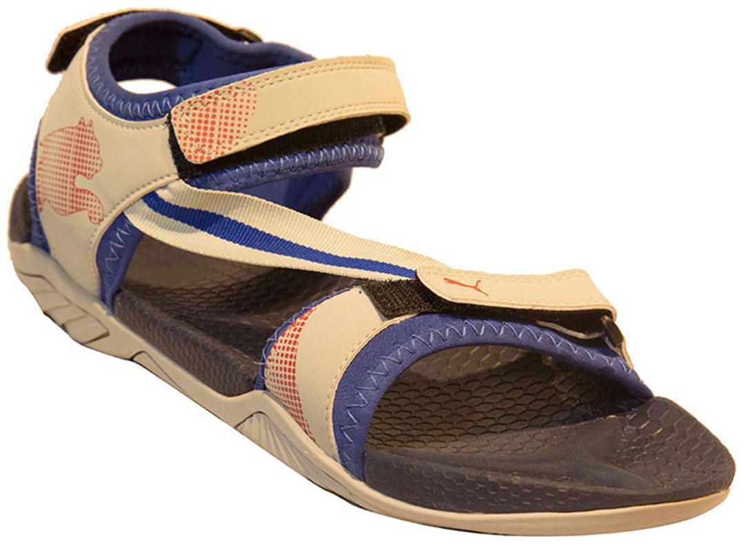 

Puma Grey Synthetic Leather Sandals