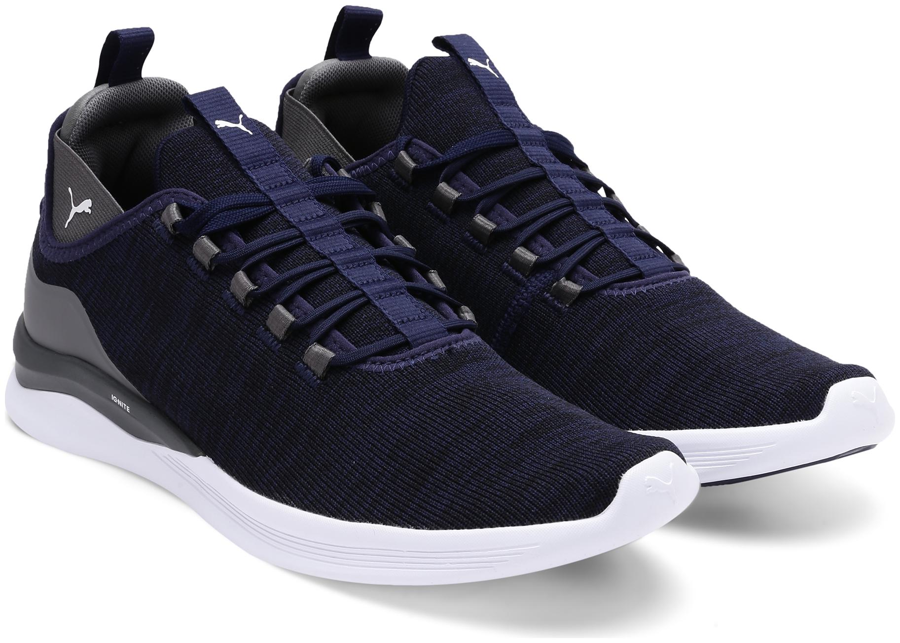 

Puma Men Ignite Flash Daunt evoKnit Peacoat-CASTL Running Shoes ( Blue )