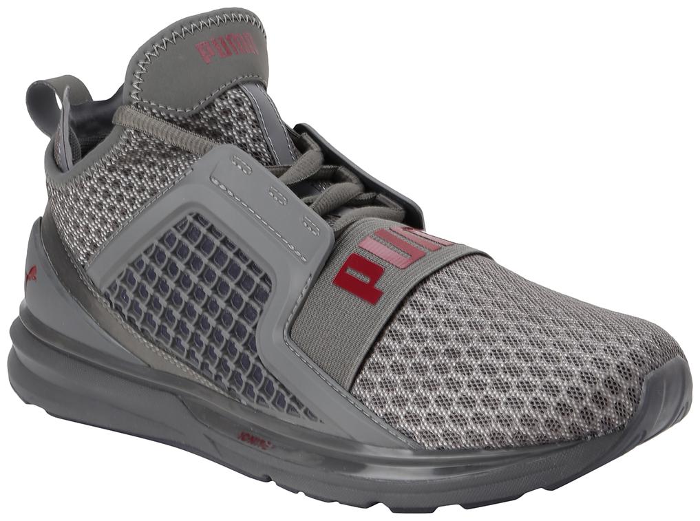 

Puma IGNITE Limitless CASTLEROCK-Rhubarb Men Grey Sneakers