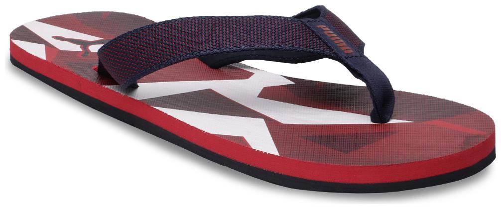 

Puma Men s James IDP High Risk Red-Peacoat-Whi Red Flipflops