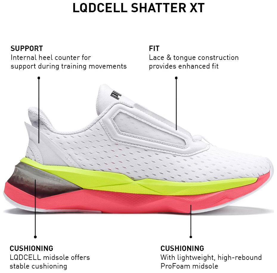 

Puma Women LQDCell Shatter XT Wn s Training Gym Shoes ( White )