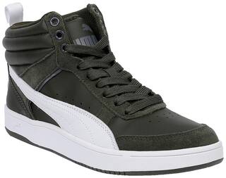 Puma Rebound Street v2 Classic Sneakers Shoes For Men (Green)