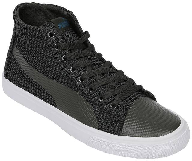 Puma Rap Mid Knit v2 IDP Classic Sneakers Shoes For Men (Green)