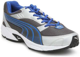 Puma Men Pluto DP Silver and Blue Running Shoes