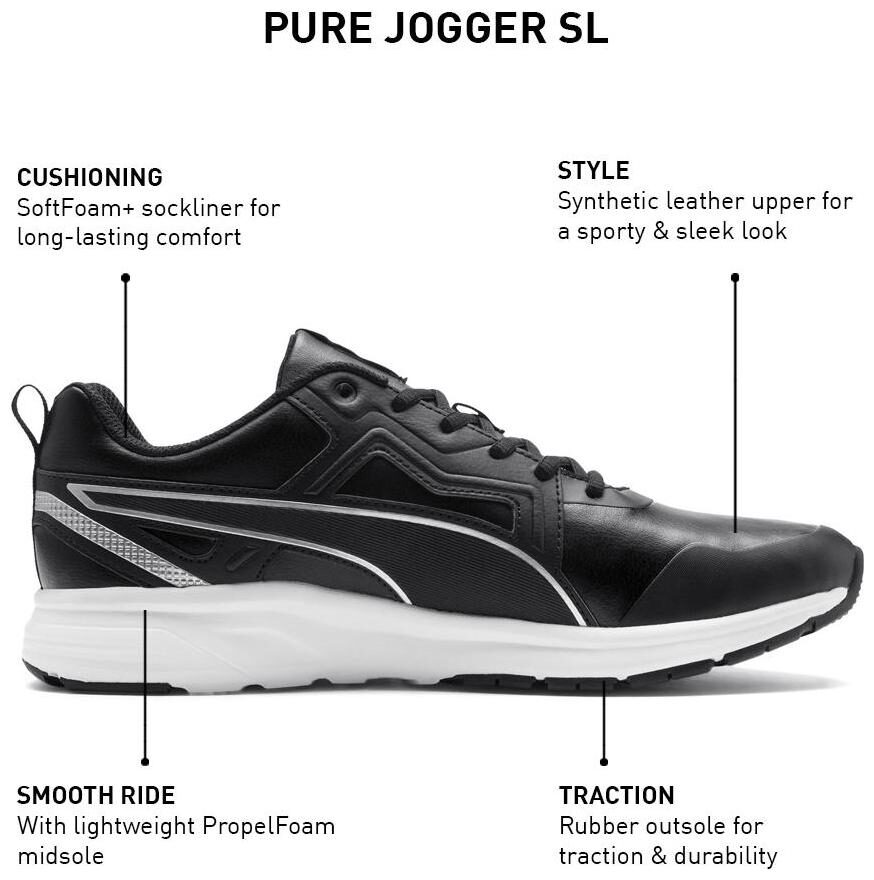 

Puma Men Pure Jogger SL Running Shoes ( Black )