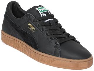 Puma Basket Classic Gum Deluxe Classic Sneakers Shoes For Men (Black)