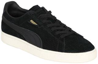 Puma Suede Classic Perforation Classic Sneakers Shoes For Men (Black)