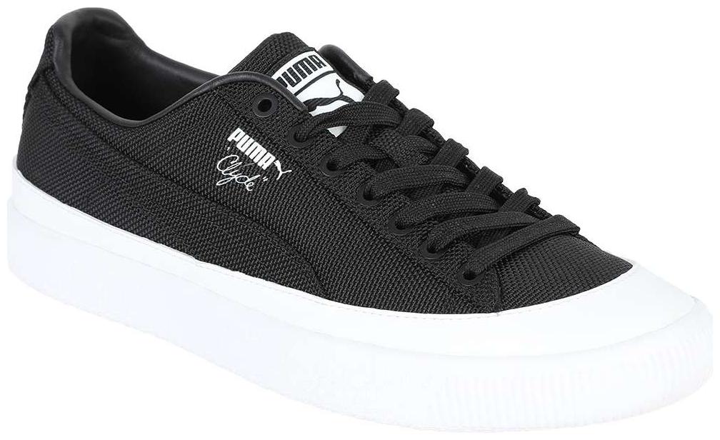 

Puma Clyde Rubber Toe Men Black Sneakers