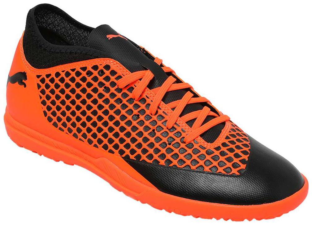 

Puma Men s FUTURE 2 4 TT Orange Football Shoes