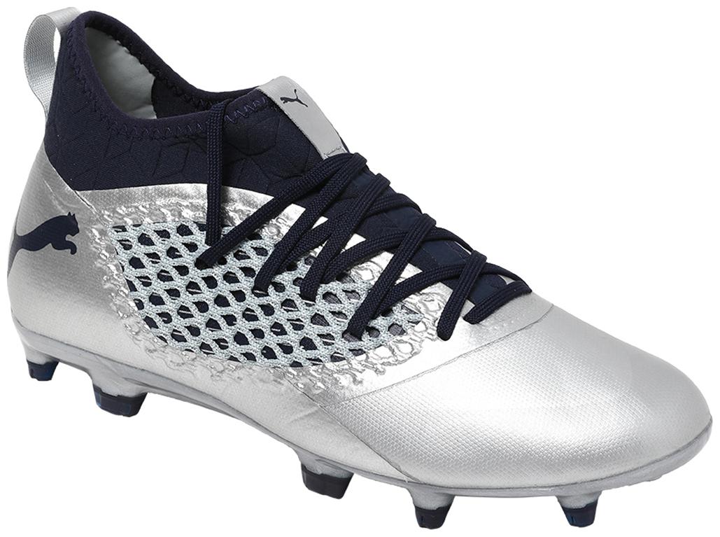 

Puma Men FUTURE 2 3 NETFIT FG AG Football Shoes ( Grey )