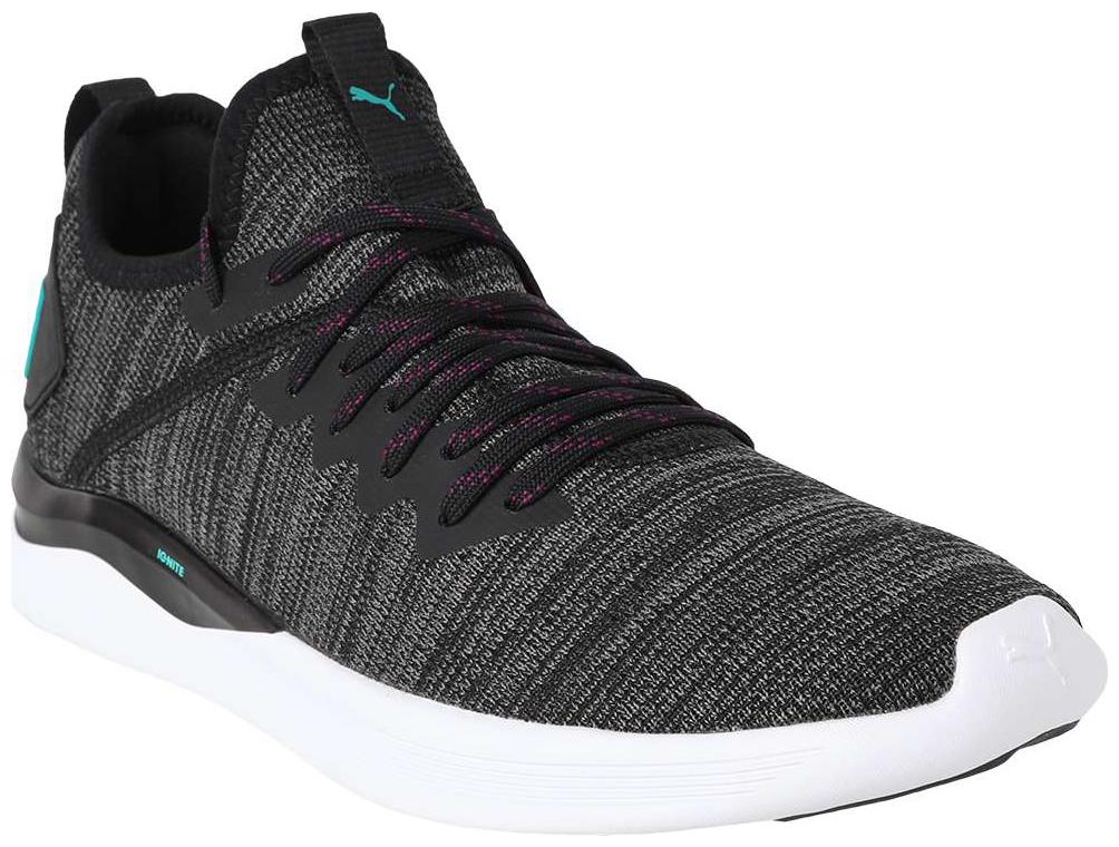 

Puma Men s IGNITE Flash evoKNIT Black Football Shoes