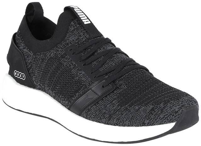 Puma NRGY Neko Engineer Knit Running Shoes For Men (Black )