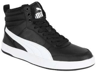 Puma Rebound Street v2 FUR Classic Sneakers Shoes For Men (Black)