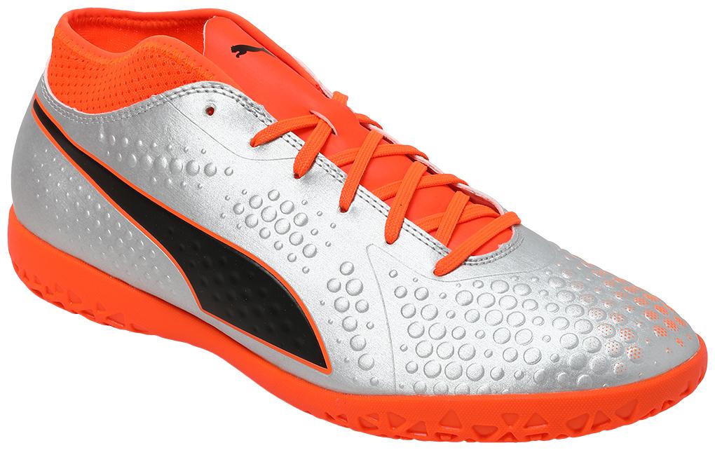

Puma Men s PUMA ONE 4 Syn IT Silver Football Shoes