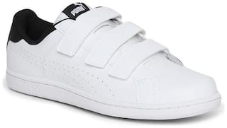 Puma Smash Velcro IDP Classic Sneakers Shoes For Men (White)