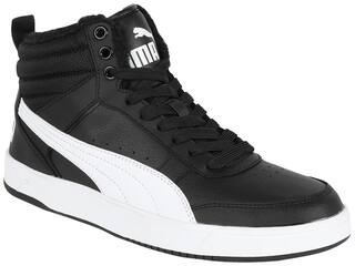 Puma Rebound Street v2 FUR Classic Sneakers Shoes For Men (Black)
