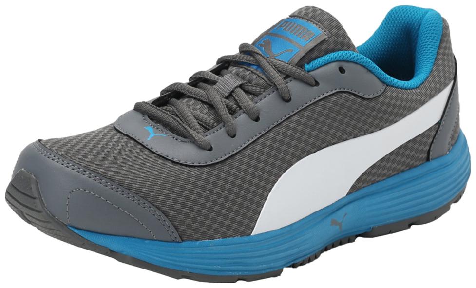 

Puma Men s Reef Fashion DP Grey and Blue Running Shoes
