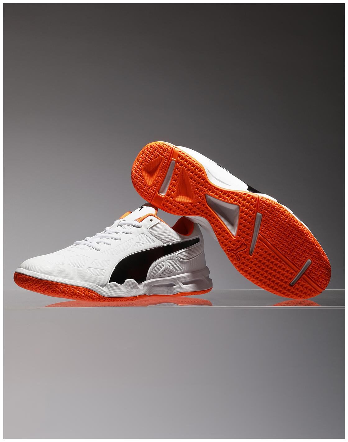 

Puma Men Tenaz Badminton Squash Shoes (White) (Non Marking)