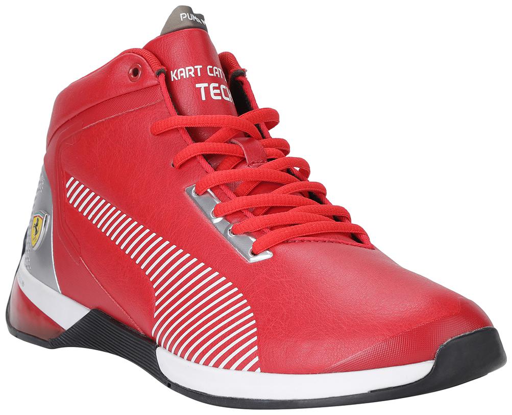 

Puma Scuderia Ferrari Kart Cat-X Tech Mid Men s Motorsport Shoes Men Black Classic Sneakers - 306549