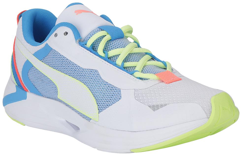 

PUMA Men Textile Fabric Textured Running Shoes White
