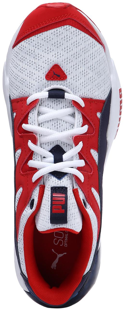 

PUMA Men Textile Fabric Textured Running Shoes White