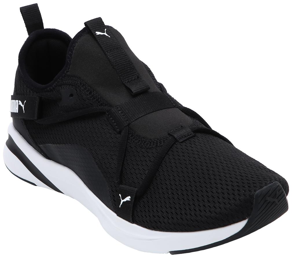 

PUMA Men Textile Fabric Textured Running Shoes Black