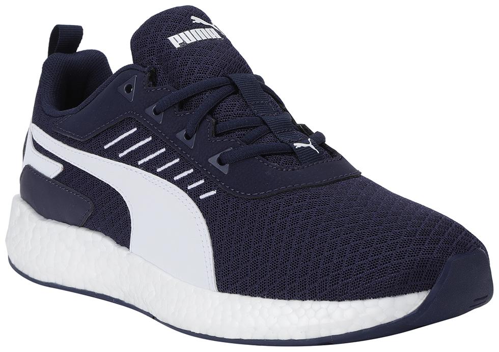 

PUMA Men Textile Fabric Textured Running Shoes Blue