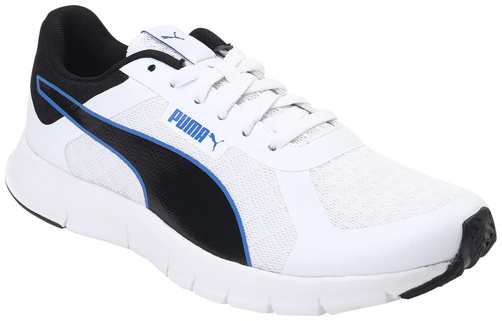 

PUMA Men Textile Fabric Textured Running Shoes White