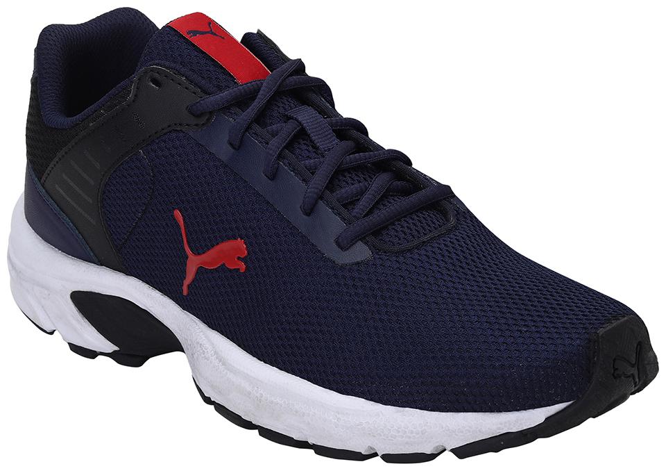 

PUMA Men Textile Fabric Textured Running Shoes Blue