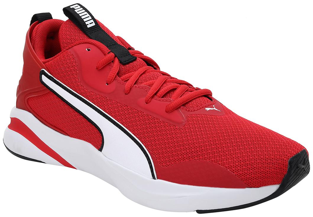 

PUMA Men Textile Fabric Textured Running Shoes Red
