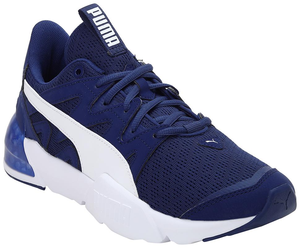 

PUMA Men Textile Fabric Textured Running Shoes Blue