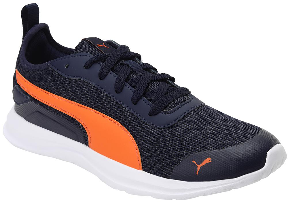 

PUMA Men Textile Fabric Textured Running Shoes Blue