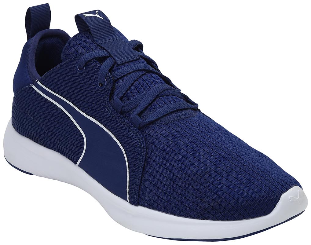 

PUMA Men Textile Fabric Textured Running Shoes Blue