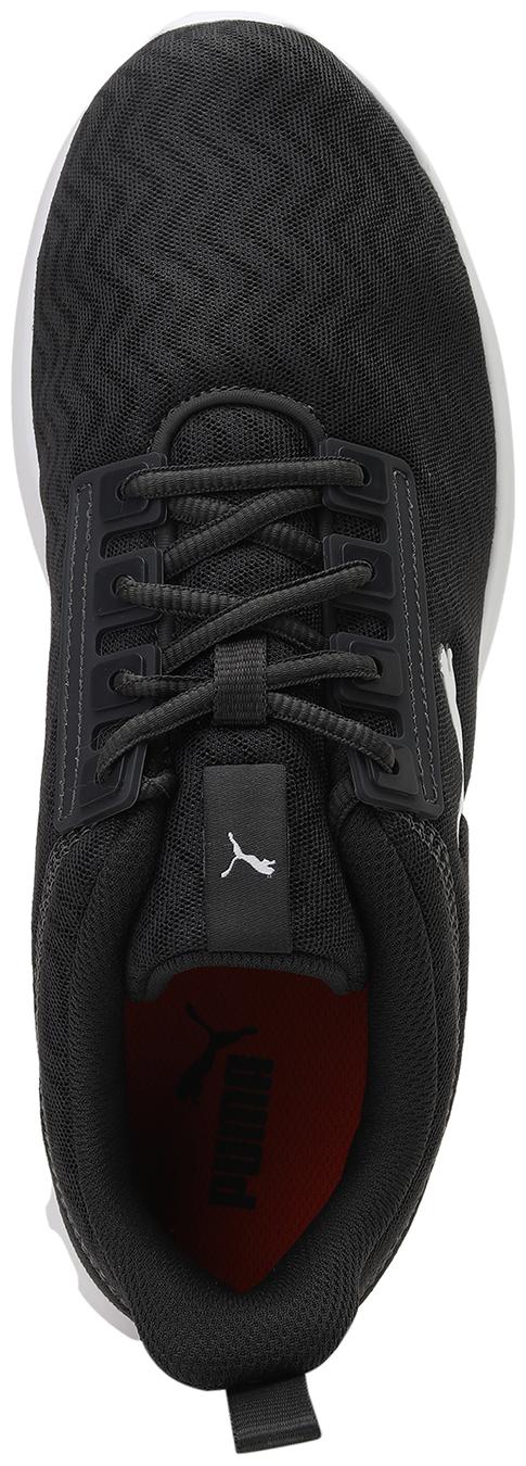 

PUMA Men Textile Fabric Textured Running Shoes Black