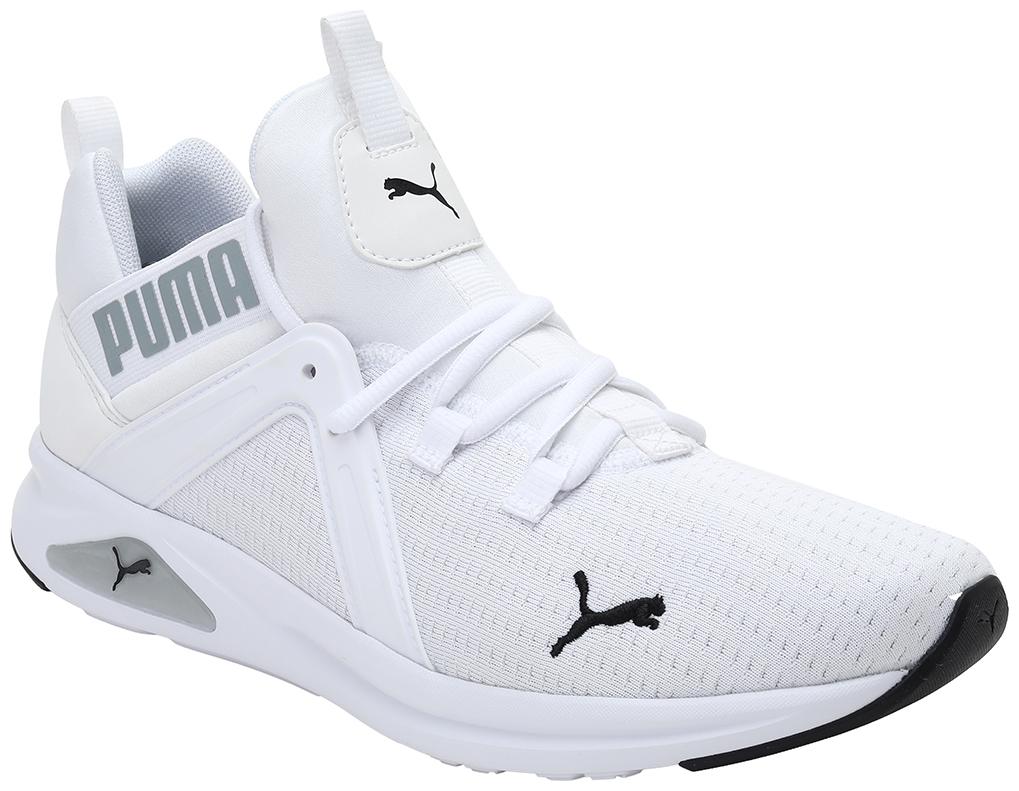 

PUMA Men Textile Fabric Textured Running Shoes White