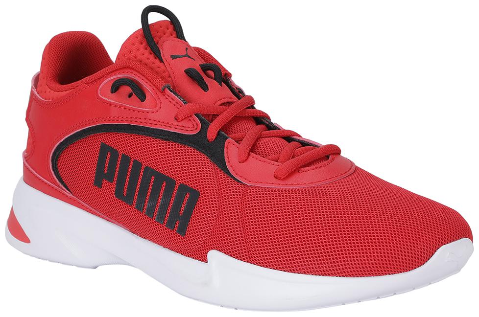 

PUMA Men Textile Fabric Textured Running Shoes Red