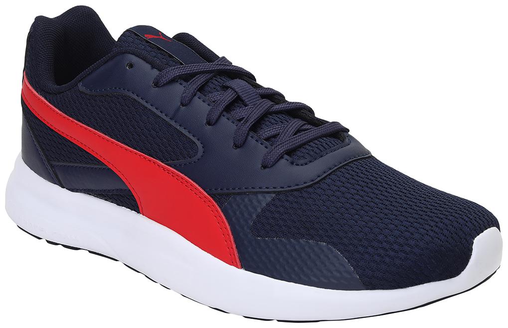 

PUMA Men Textile Fabric Textured Running Shoes Blue