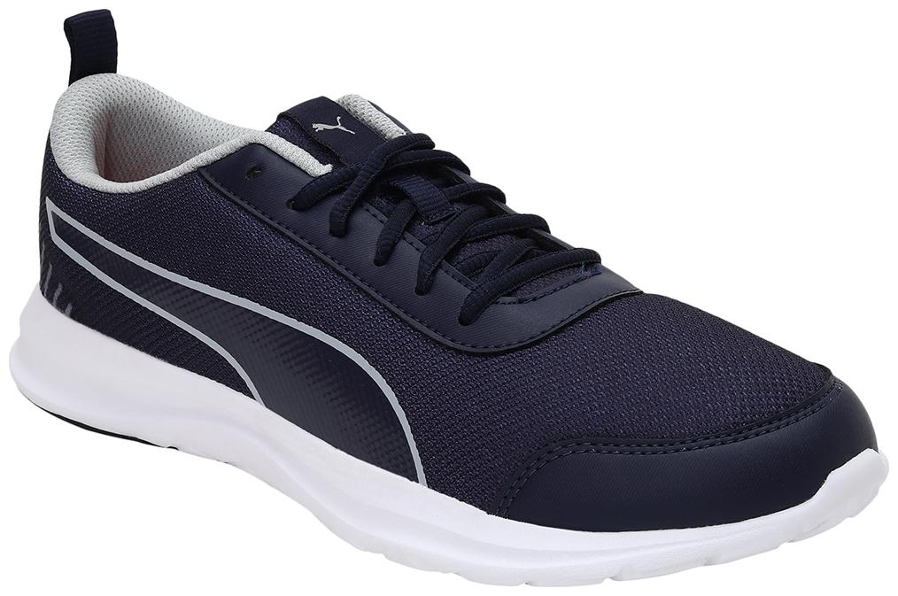 

PUMA Men Textile Fabric Textured Running Shoes Blue