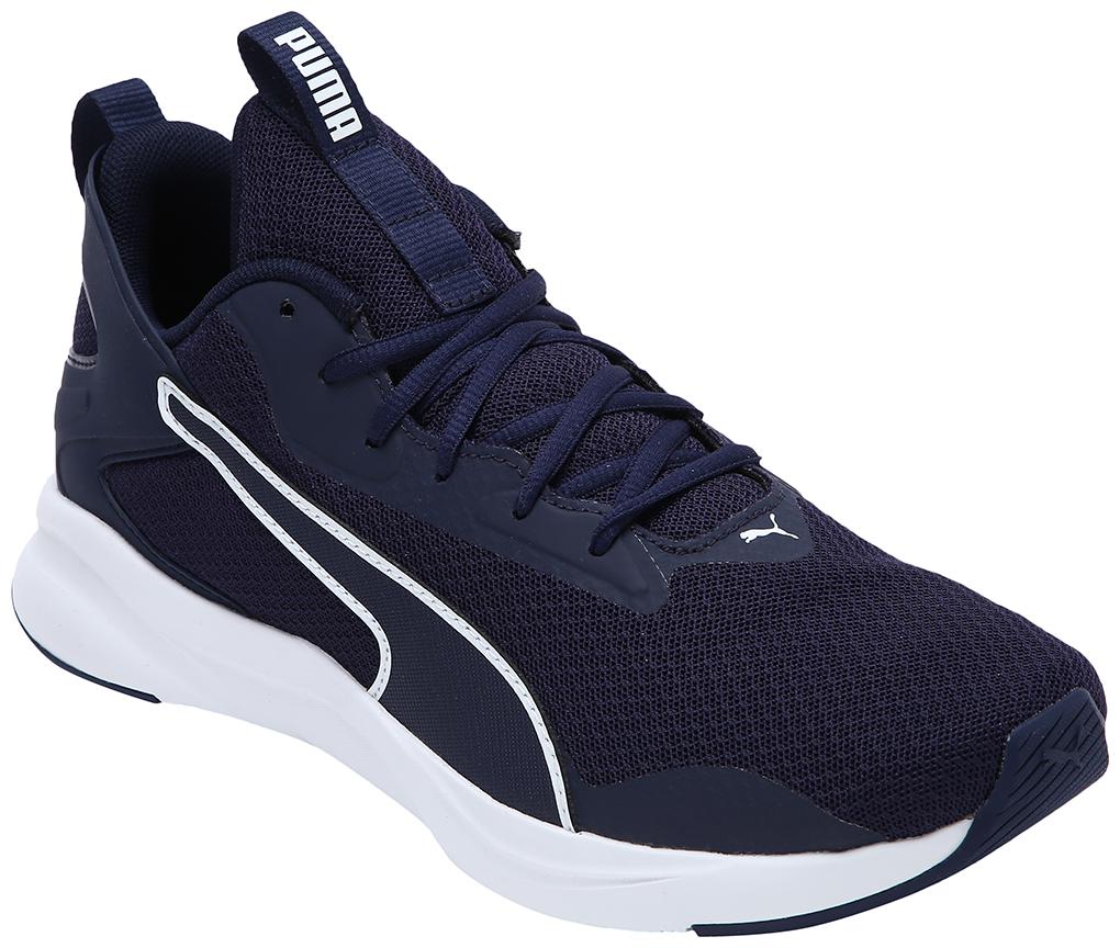 

PUMA Men Textile Fabric Textured Running Shoes Blue