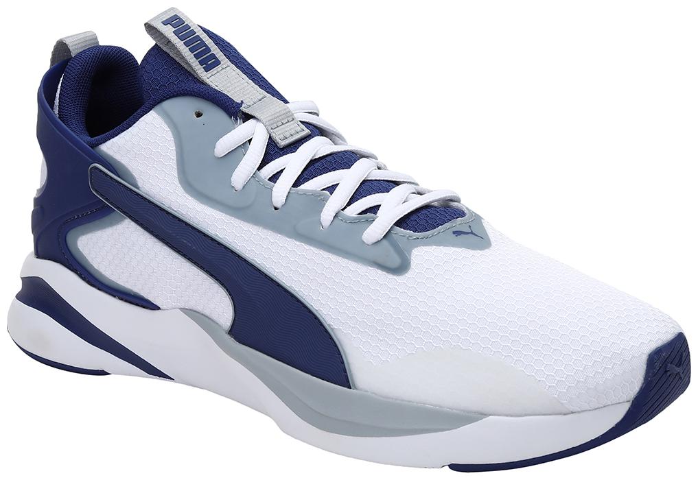 

PUMA Men Textile Fabric Textured Running Shoes White
