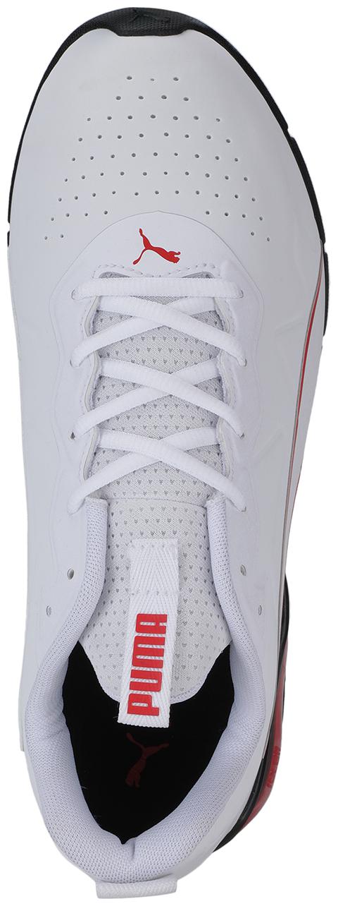 

PUMA Men Textile Fabric Textured Running Shoes White