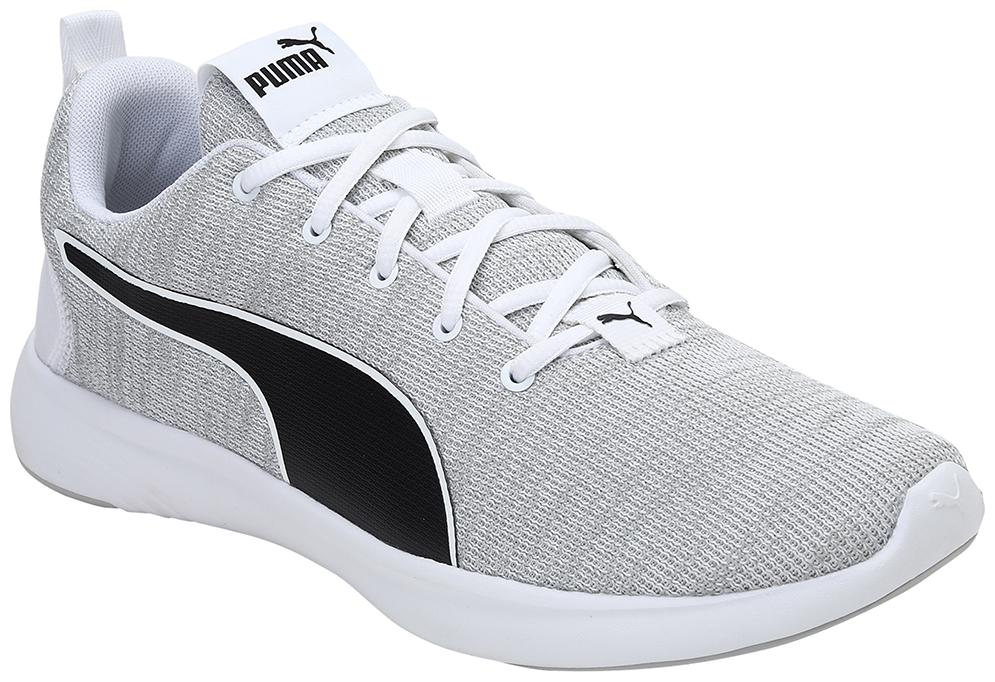 

PUMA Men Textile Fabric Textured Running Shoes White