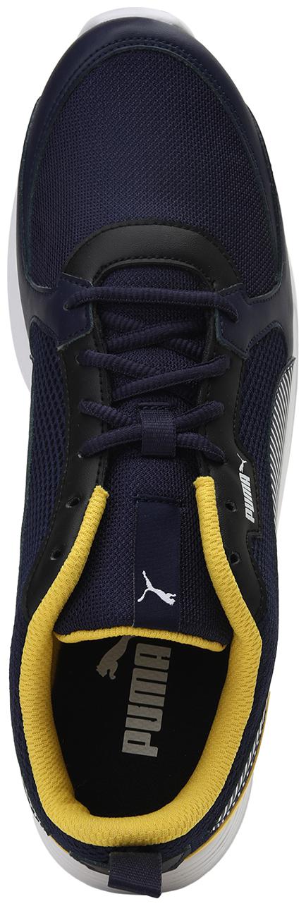 

PUMA Men Textile Fabric Textured Running Shoes Blue